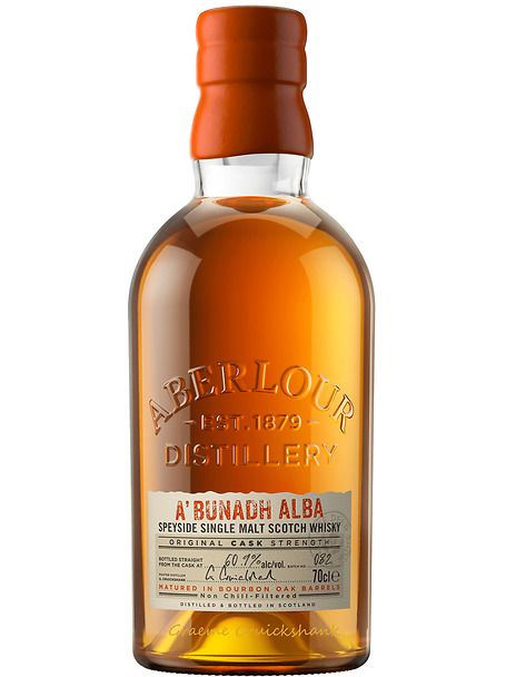 A’BUNADH ALBA SCOTCH WHISKY Single malt scotch whisky maturato in botti di ex rovere americano. Alc. 60,9 % bottiglia da cl 70