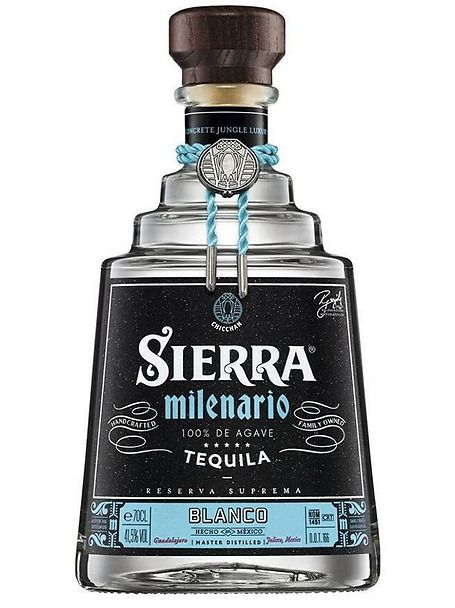 SIERRA MILENARIO BLANCO Tequila 100% agave, bottiglia da cl 70